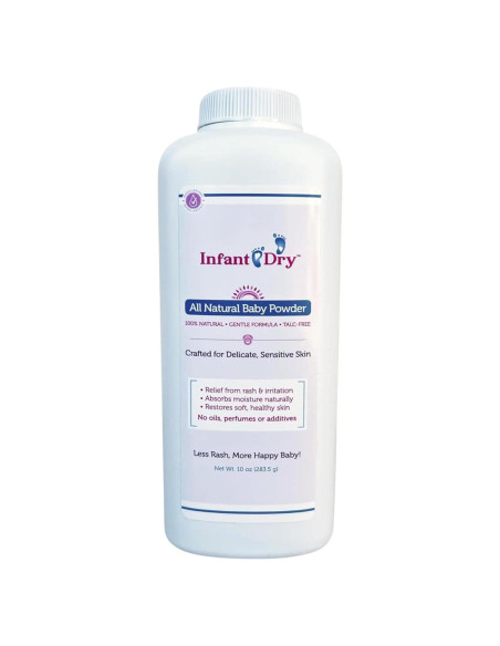 Polvo para Bebés Natural 283.5 g - Libre de Talco y Fragancia