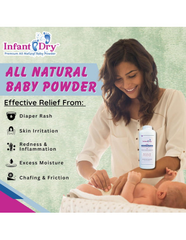 Polvo para Bebés Natural 283.5 g - Libre de Talco y Fragancia