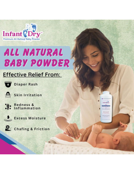 Polvo para Bebés Natural 283.5 g - Libre de Talco y Fragancia