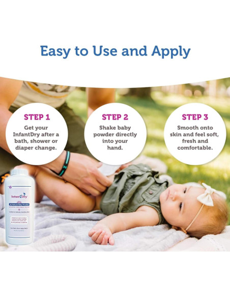 Polvo para Bebés Natural 283.5 g - Libre de Talco y Fragancia