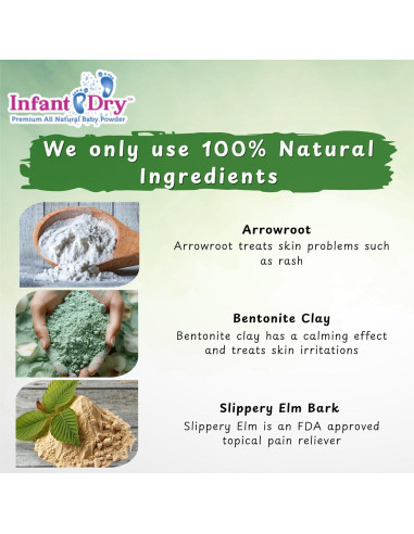 Polvo para Bebés Natural 283.5 g - Libre de Talco y Fragancia