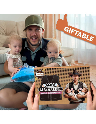 Camisa de Mezclilla Milker Masculina para Papás - Regalo Divertido