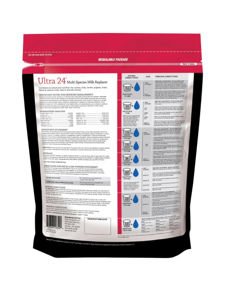 Reemplazo de Leche Grado A Ultra 24 Monster Pets 1.81kg