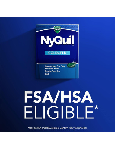VICKS NyQuil 48 LiquiCaps Alivio Nocturno Resfriado y Gripe