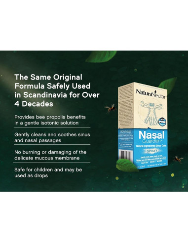 Spray Nasal NaturaNectar con Propóleos Brasileños 3 Paquete