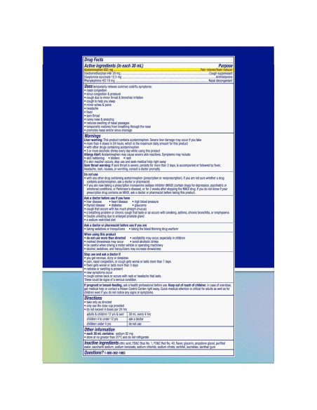 Vicks NyQuil SEVERE 2x355 mL Alivio Resfriados y Gripe Sabor Baya