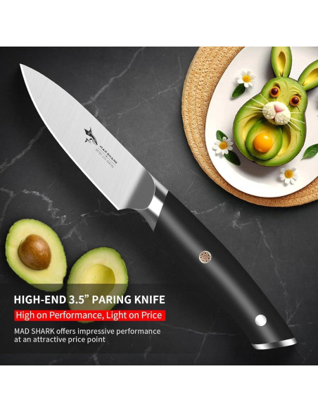 Cuchillo de Pelar MAD SHARK 3.5" Acero Inoxidable Ergonómico