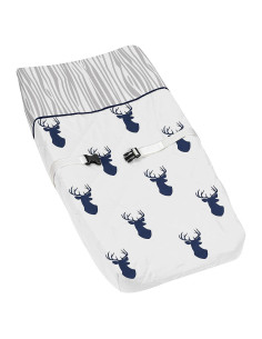 Cubierta de Cambiador Sweet Jojo Designs Ciervo Azul Marino 43x81cm