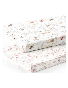 Funda de Cambiador GRSSDER Jersey Ultra Suave Rosa Blush - Set 2 Piezas