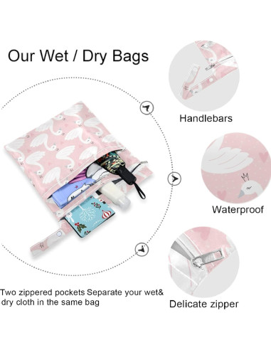 Bolsa Húmeda Reutilizable Visesunny 30x36cm con Cremallera