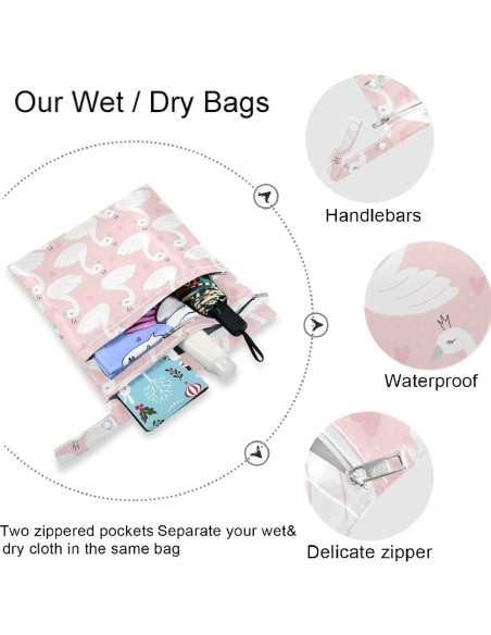 Bolsa Húmeda Reutilizable Visesunny 30x36cm con Cremallera