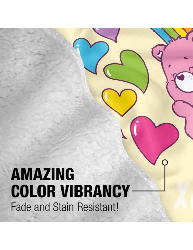 Manta de Bebé Sherpa Care Bears 76x102cm - Suave y Cálida