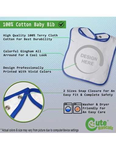 Babero de Algodón para Bebés Mi Hermana es un Dachshund