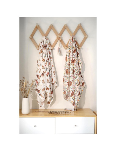 Mantitas de Muselina Little Jump 2 Paquetes Vaqueras 120x120cm