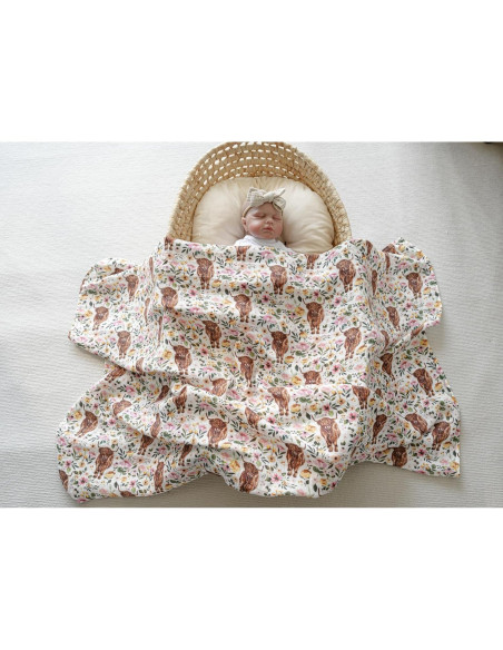 Mantitas de Muselina Little Jump 2 Paquetes Vaqueras 120x120cm