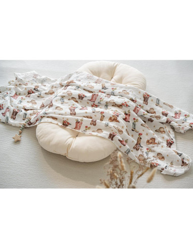 Mantitas de Muselina Little Jump 2 Paquetes Vaqueras 120x120cm