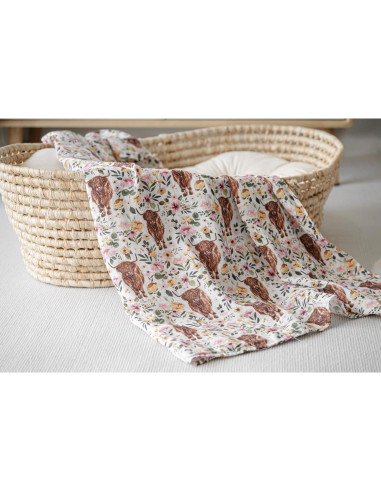 Mantitas de Muselina Little Jump 2 Paquetes Vaqueras 120x120cm