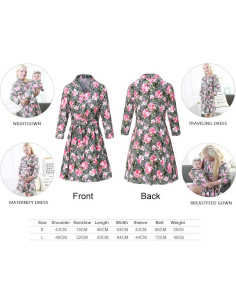 Conjunto de Maternidad 4 Piezas Algodón Rosa - Bata, Manta, Gorro y Diadema 2