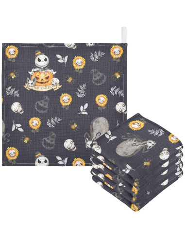 Pañales de Muselina Halloween vvfelixl 30x30 cm 5 Piezas