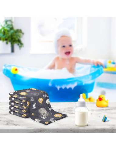 Pañales de Muselina Halloween vvfelixl 30x30 cm 5 Piezas