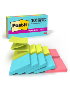 Notas Adhesivas Súper Pegajosas Post-it Neones Supernova 10 Blocs