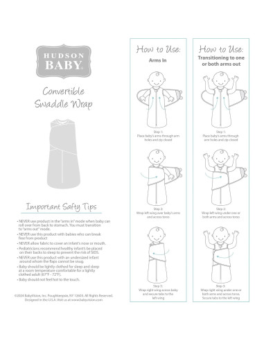 Saco de Sueño Convertible Hudson Baby Mariposa Pastel 0-3 Meses