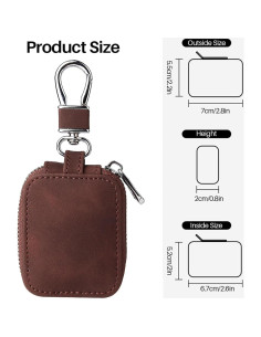 Funda para Auriculares Inalámbricos Genérico Marrón Compacta 2