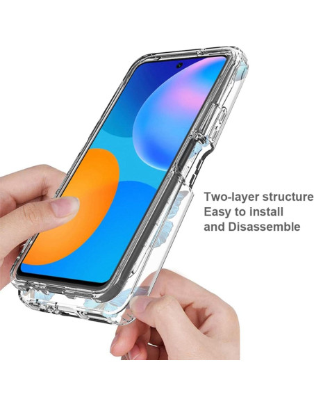 Funda Huawei P Smart 2021 con Protector de Pantalla Vidrio Templado Funda Huawei P Smart 2021 con Protector de Pantalla Vidrio Templado