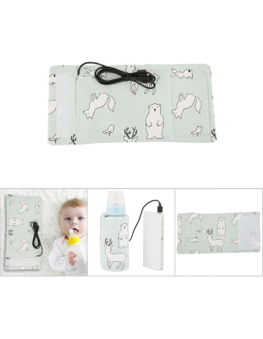 Bolsa Calentadora de Botellas GOTOTOP USB Portátil Oso