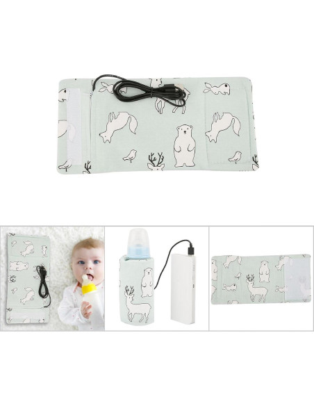 Bolsa Calentadora de Botellas GOTOTOP USB Portátil Oso