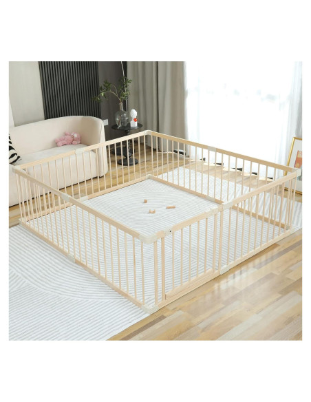 Parque Infantil de Madera Grande para Bebés 180x200 cm