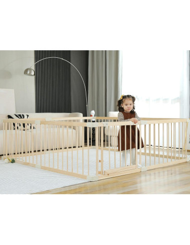 Parque Infantil de Madera Grande para Bebés 180x200 cm