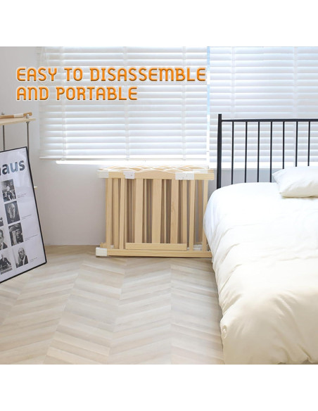 Parque Infantil de Madera KOCINI 119.4x157.5x61 cm Ajustable