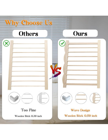 Parque Infantil de Madera KOCINI 119.4x157.5x61 cm Ajustable