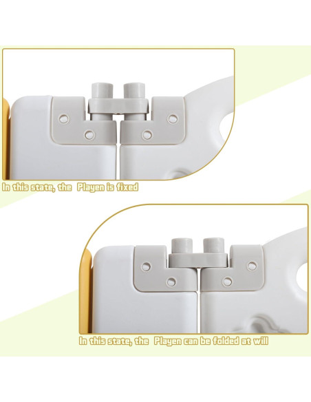 Parque Infantil Plegable FAHKNS 14 Paneles 175.8x175.8 cm