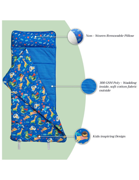 Colchoneta para Niños Maison d'Hermine Superhéroe 139.7x68.6cm