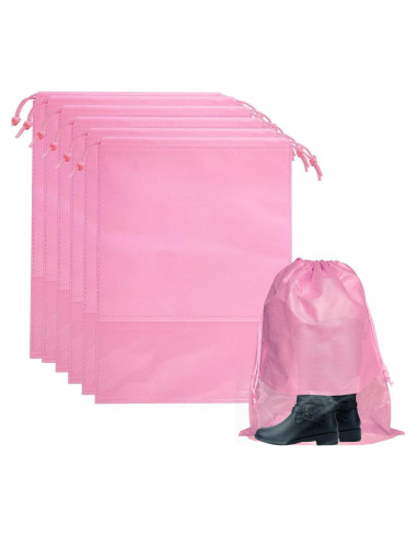 Paquete de 6 bolsas de polvo grandes 40x50 cm Rosa