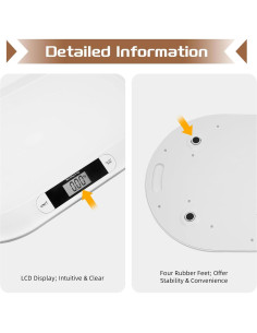 Escala Digital para Bebés CAIHAOA 20kg Alta Precisión LCD 2
