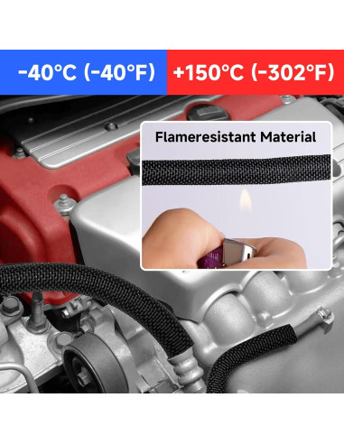 Manga de Cable Trenzada 7.62m 1/2" Negra GBSCLOVER