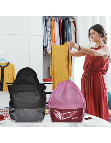 Paquete de 6 bolsas de polvo grandes 40x50 cm Rosa