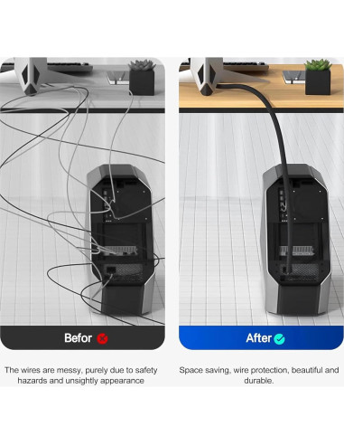 Manga de Cable Trenzada 7.62m 1/2" Negra GBSCLOVER