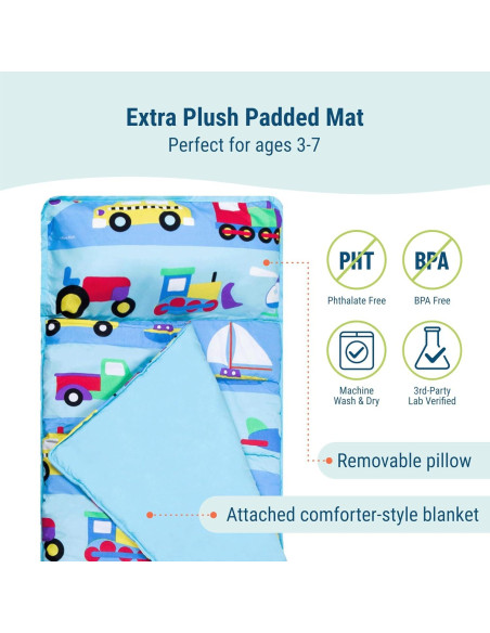 Colchoneta de Siesta Wildkin Microfibra 127x51 cm con Almohada