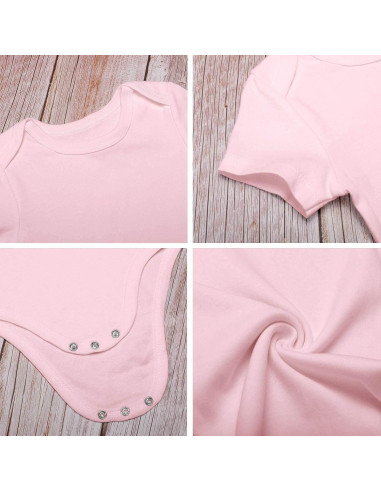 Body de Bebé Unisex Gangsta Napper - 100% Algodón - Rosa Claro