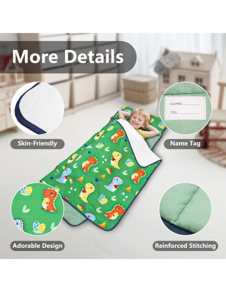 Colchoneta Ligera PRIMLECT para Niños 129.5x55.9cm con Almohada