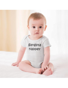 Bodysuit de Bebé Unisex Gangsta Napper - Algodón 100% - 3 meses 2