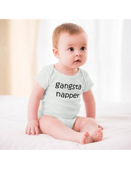 Bodysuit de Bebé Unisex Gangsta Napper - Algodón 100% - 3 meses