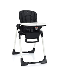Silla Alta INFANS Plegable para Bebés y Niños - Ajustable, Negro