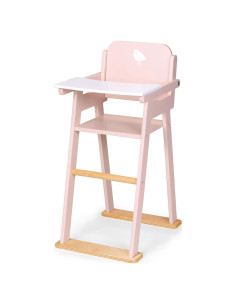 Silla Alta de Muñeca Mentari - Madera, 29x47.4 cm, Rosa