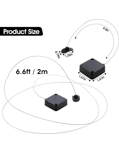 Cuerda Retráctil I3C para Control Remoto 2M - 2 Pcs
