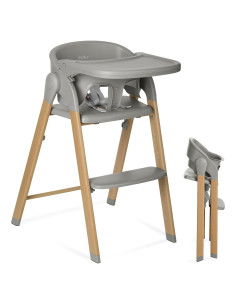 Silla Alta Evolur Nimbus Gris Oscuro con Arnés de Seguridad